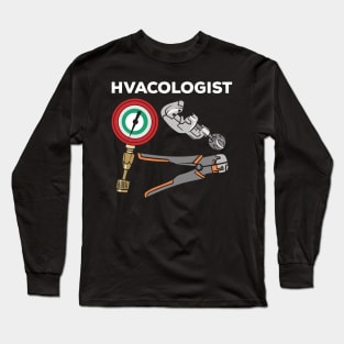 Hvac, Hvac Technician, Hvac Operator, Refrigeration Long Sleeve T-Shirt